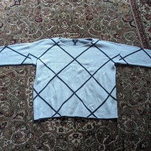 Ann Taylor Boxy Geometric Sweater